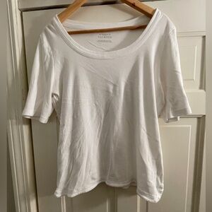 Talbots White Cotton Tee Shirt
